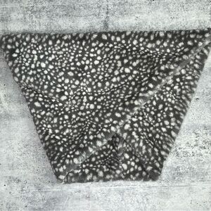 Anthropologie Sleeping On Snow Ingrid Leopard Faux Fur Gray Infinity Sca…